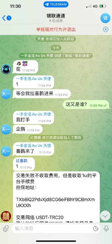 警惕网络诈骗:企鹅与合伙人如何骗取200U 警惕网络诈骗:企鹅与合伙人如何骗取200U