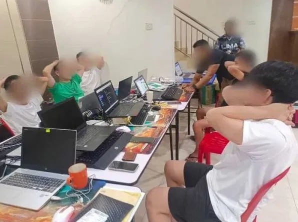 吉打州突袭:揭露网络赌博窝点,7名中国籍男子被捕 吉打州突袭:揭露网络赌博窝点,7名中国籍男子被捕