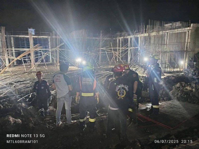 曼谷高楼施工事故:12名工人受伤,原因仍在调查 曼谷高楼施工事故:12名工人受伤,原因仍在调查
