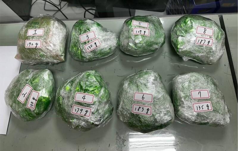 泰国女子因走私40公斤大麻在中国台湾被捕 泰国女子因走私40公斤大麻在中国台湾被捕